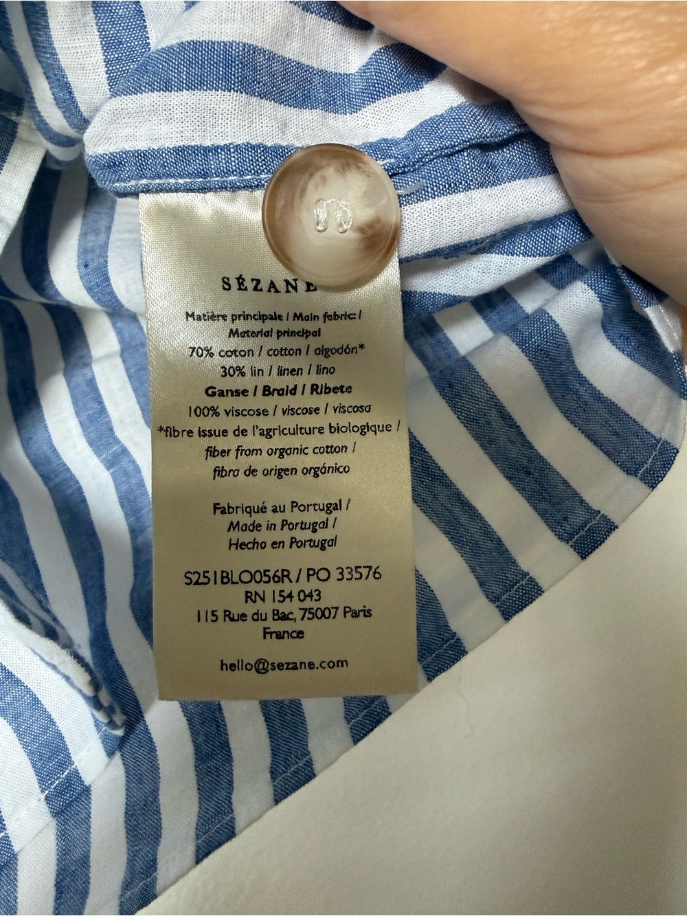 Sezane Roni Blouse (Size 8) - Picture 6 of 6